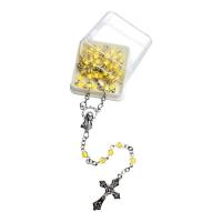 Opakowanie Różaniec dziecięcy żółty w pudełeczku