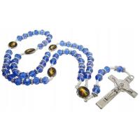 Opakowanie Różaniec niebieski Jezu Ufam Tobie