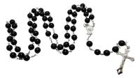 Opakowanie Różaniec szklany czarny