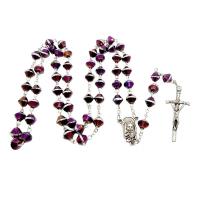 Opakowanie Różaniec szklany fioletowy