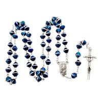 Opakowanie Różaniec szklany niebieski