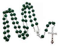 Opakowanie Różaniec szklany zielony