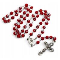 Opakowanie Różaniec zdobiony czerwony
