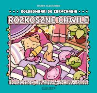 Rozkoszne chwile. Kolorowanki do zakochania. Autor: Harry Alexander. SmakLiter.pl Okładka książki Rozkoszne chwile. Kolorowanki do zakochania