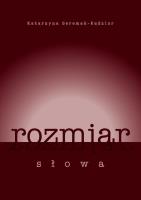 Okładka książki Rozmiar słowa