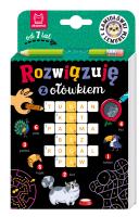 Okładka książki Rozwiązuję z ołówkiem. Łamigłówki z lemurem. Od 7 lat