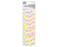 Opakowanie Rurki papierowe kolorowe groszki 6x197mm 12szt