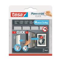 Opakowanie Rzepy samoprzylepne Tesa Powerstrips Click Medium białe 4 pary