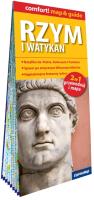 Okładka książki Rzym i Watykan laminowany przewodnik i mapa 2w1