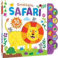 Safari. Sensoksiążka dźwiękowa. Autor: Korolkiewicz Elżbieta. SmakLiter.pl Okładka książki Safari. Sensoksiążka dźwiękowa