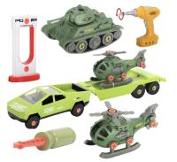 Opakowanie Samochód do montażu z przyczepą i helikopterem