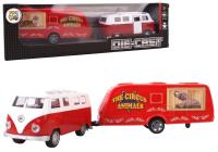 Opakowanie Samochód Van z przyczepą kempingową metal