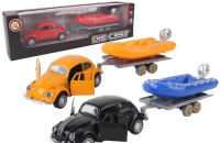 Opakowanie Samochód z łodzią pontonową na przyczepie mix