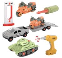 Opakowanie Samochód z przyczepą i czołgiem