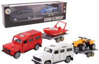 Opakowanie Samochód z przyczepą letnie aktywności metal mix