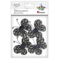 Opakowanie Samoprzylepne papierowe motyle 65x45mm 4szt