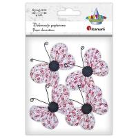 Opakowanie Samoprzylepne papierowe motyle 65x45mm 4szt