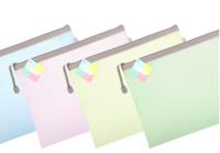 Opakowanie Saszetka na zamek A4 EVA pastel mix (10szt)