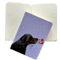 Opakowanie SBK01 Notesik Labrador z kwiatami