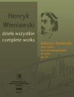 Okładka książki Scherzo-Tarantelle na skrzypce i fortepian op. 16
