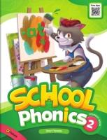 School Phonics 2 SB. Autor: Grace Hwang, Sonya Park. SmakLiter.pl Okładka książki School Phonics 2 SB