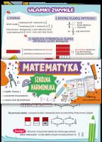 Ściąga Harmonjka Matematyka Ułamki zwykłe i dziesiętne. Wydawca: Henry. SmakLiter.pl Opakowanie Ściąga Harmonjka Matematyka Ułamki zwykłe i dziesiętne