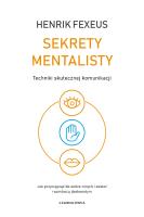 Sekrety mentalisty. Autor: Henrik Fexeus. SmakLiter.pl Okładka książki Sekrety mentalisty