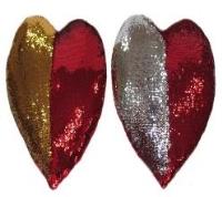 Opakowanie Serce cekinowe 45cm MIX