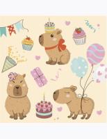 Opakowanie Serwetki DAISY Lunch SD 330x330 Kapibary 045301