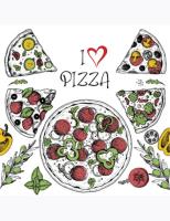 Opakowanie Serwetki DAISY Lunch SD 330x330 Pizza 043701