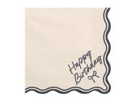 Opakowanie Serwetki Happy Birthday Kokarda 33x33cm 12szt