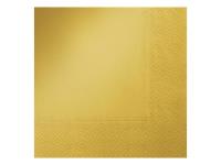 Serwetki jednokolorowe złote 33x33 SDL552408. Wydawca: MFP. SmakLiter.pl Opakowanie Serwetki jednokolorowe złote 33x33 SDL552408