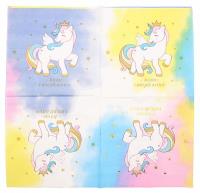Opakowanie Serwetki papierowe Unicorn 10szt PARTY GO