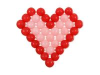 Siatka balonowa serce 63x58cm. Wydawca: PartyDeco. SmakLiter.pl Opakowanie Siatka balonowa serce 63x58cm