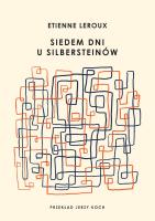 Siedem dni u Silbersteinów. Autor: Etienne Leroux. SmakLiter.pl Okładka książki Siedem dni u Silbersteinów