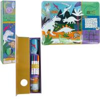 Silikonowa mata z łamigłowkami i grami Dinozaury. Wydawca: Floss & Rock. SmakLiter.pl Opakowanie Silikonowa mata z łamigłowkami i grami Dinozaury