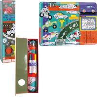 Silikonowa mata z łamigłowkami i grami Samochody. Wydawca: Floss & Rock. SmakLiter.pl Opakowanie Silikonowa mata z łamigłowkami i grami Samochody