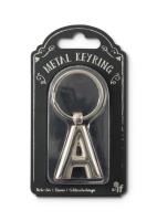 Opakowanie Silver Letter Keyring - brelok do kluczy litera A