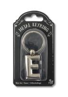 Opakowanie Silver Letter Keyring - brelok do kluczy litera E