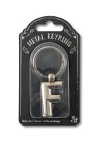 Opakowanie Silver Letter Keyring - brelok do kluczy litera F
