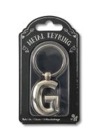Opakowanie Silver Letter Keyring - brelok do kluczy litera G