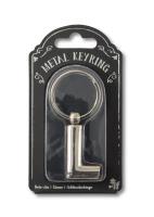 Opakowanie Silver Letter Keyring - brelok do kluczy litera L