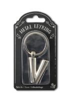 Opakowanie Silver Letter Keyring - brelok do kluczy litera V