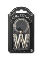 Opakowanie Silver Letter Keyring - brelok do kluczy litera W