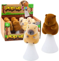 Skacząca kapibara na sprężynie 10cm MIX. Wydawca: Leantoys. SmakLiter.pl Opakowanie Skacząca kapibara na sprężynie 10cm MIX