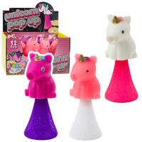 Opakowanie Skaczący jednorożec na sprężynie Pop Up 10cm MIX