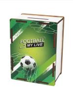 Skarbonka Football na Dzień Chłopaka. Wydawca: CRESCO. SmakLiter.pl Opakowanie Skarbonka Football na Dzień Chłopaka