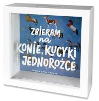 Skarbonka home Konie, kucyki. Wydawca: PAN DRAGON. SmakLiter.pl Opakowanie Skarbonka home Konie, kucyki