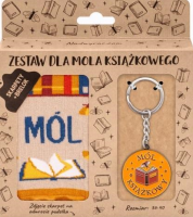 Opakowanie Skarpetki + brelok Mól książkowy 36-40