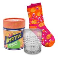 Opakowanie Skarpetki Gift Me Sox w szklance Aperitivo
